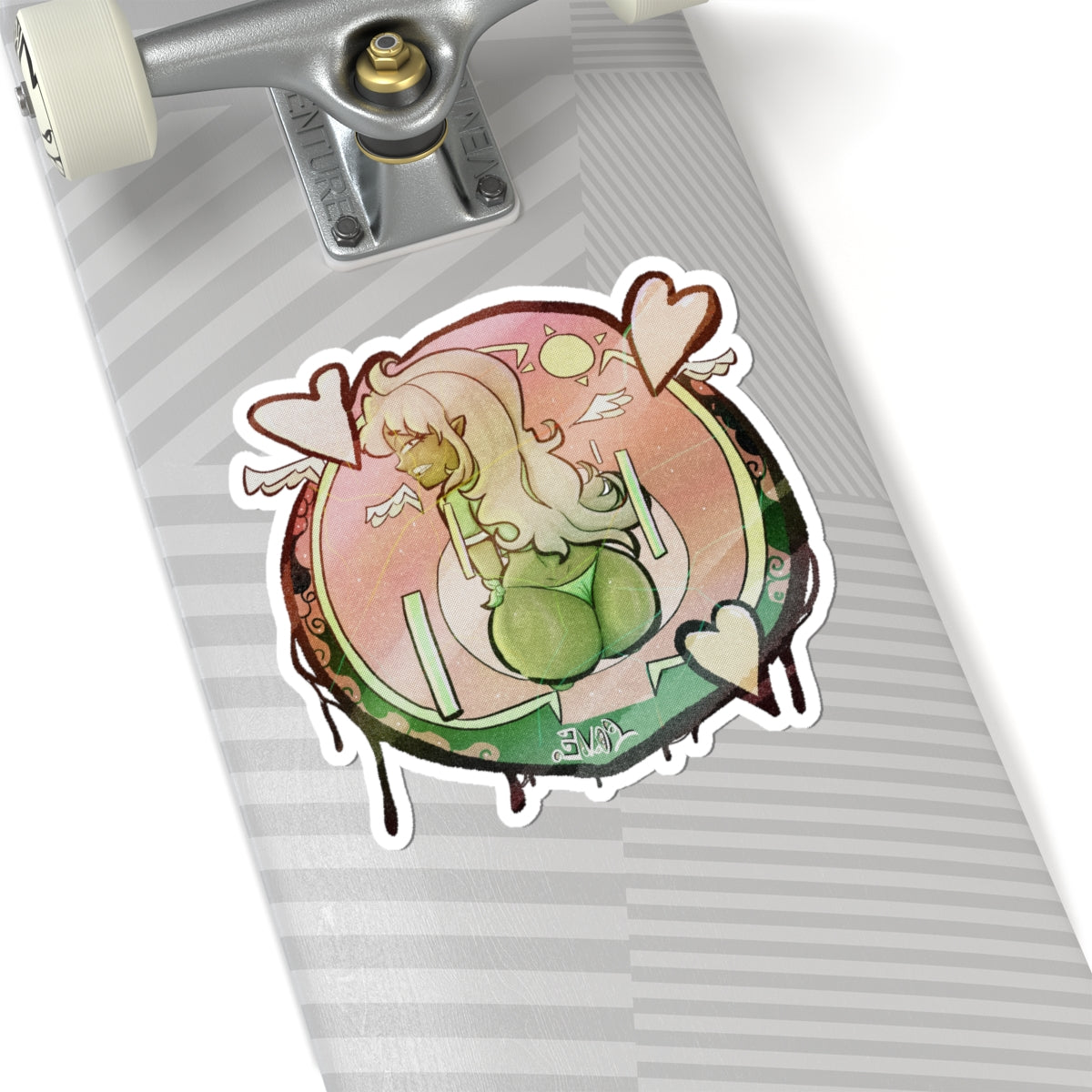 Ebony Babe Reverse Cowgirl Ass Grind - Thicc Cheeks - NSFW Adult Anime Sticker