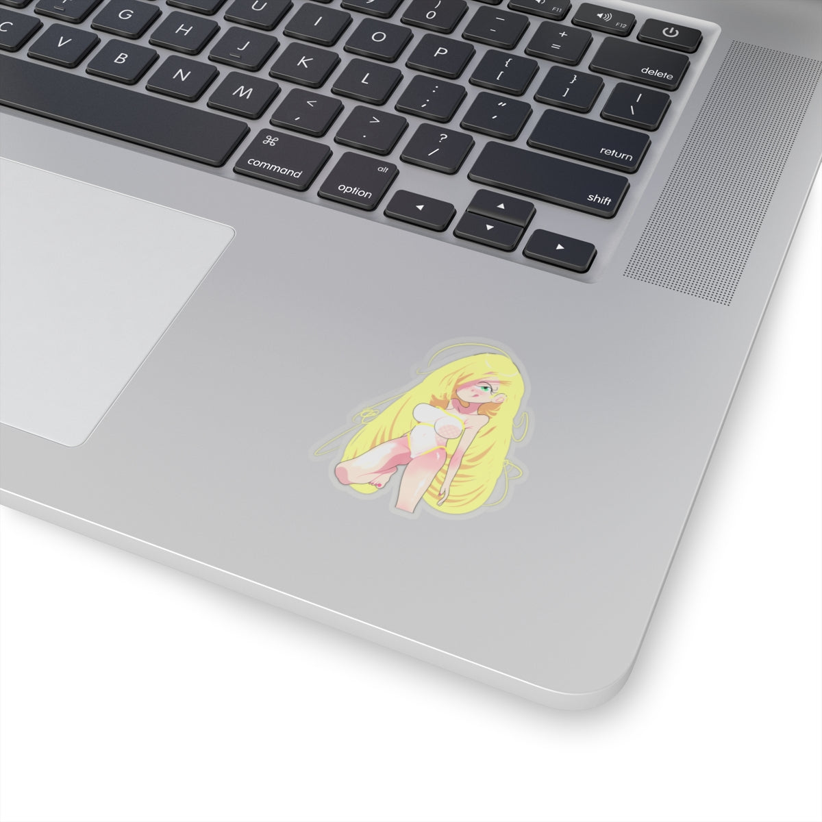 Kawaii Blonde Girl Sticker – Cute Pastel Anime Kiss-Cut Decal