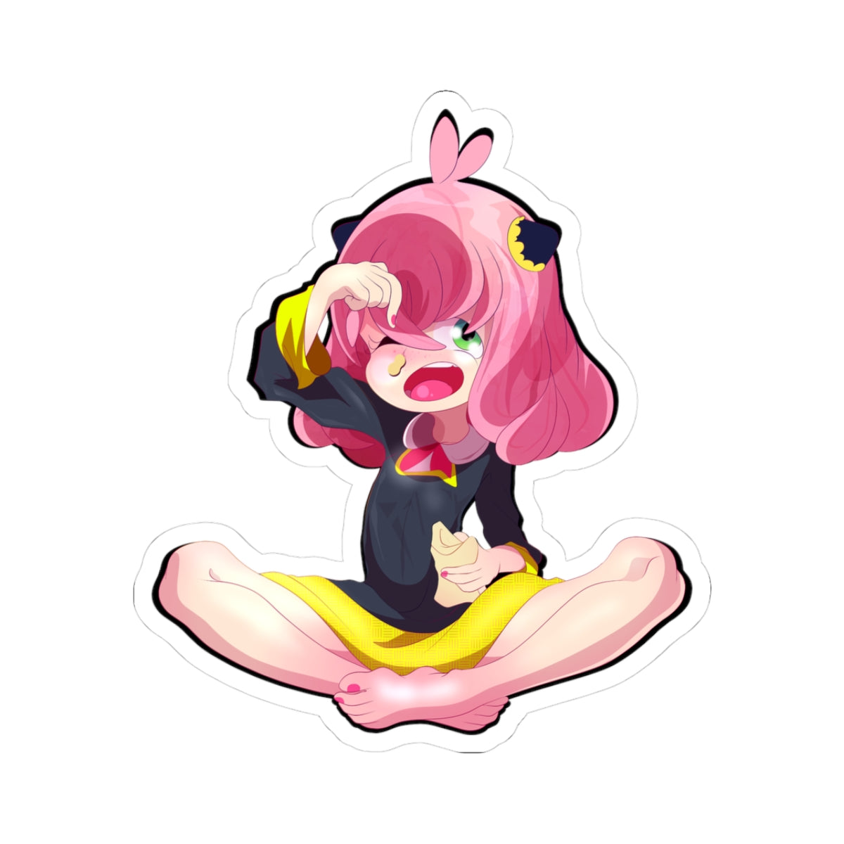 peanut munchies turn into a silly skirt flip game! - NSFW Adult Anime Sticker