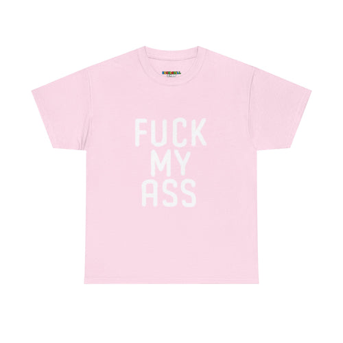 "Fuck My Ass" Pink Tee Begs for Deep Anal Pounding - NSFW Adult Anime T-Shirt