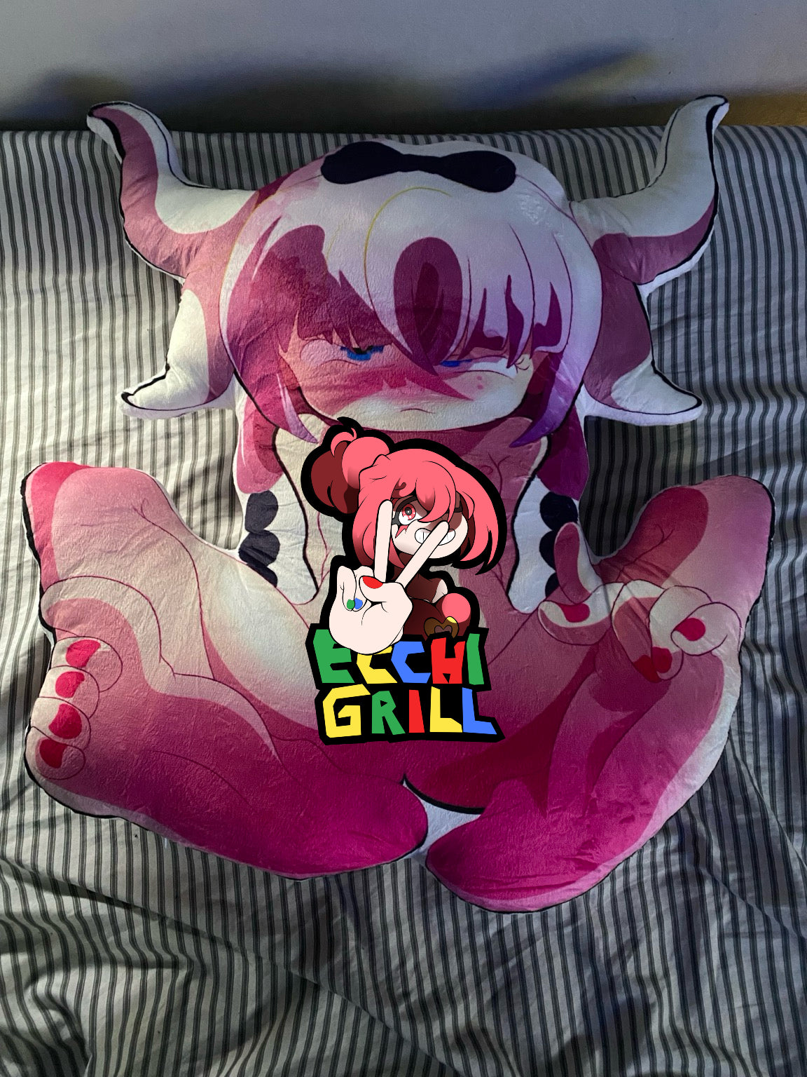 XL Custom Dakimakura Pillow - Horny Hump Pillow - Ahegao Dragon Girl Drains Your Cock Dry - Custom Shape NSFW Pillow