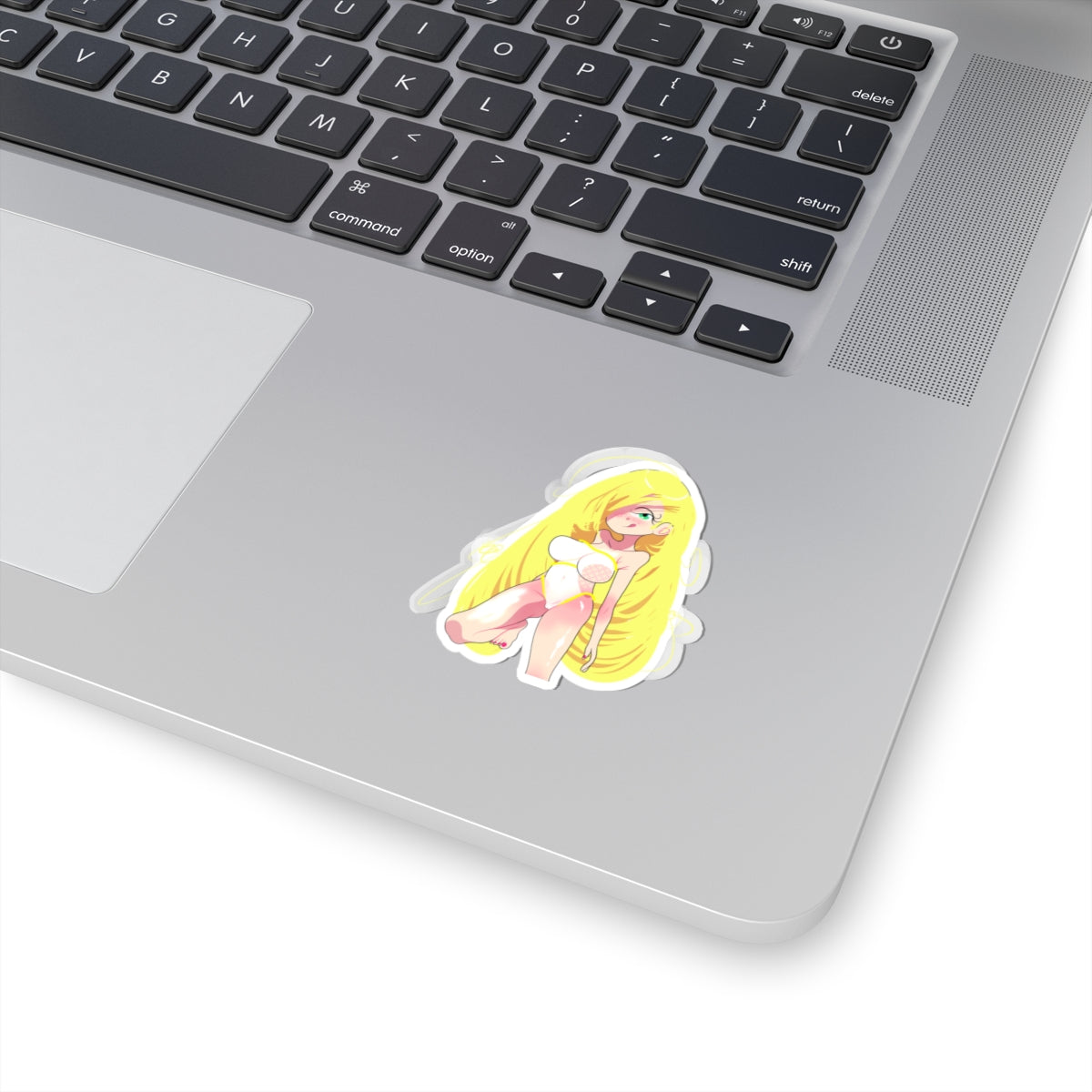 Kawaii Blonde Girl Sticker – Cute Pastel Anime Kiss-Cut Decal