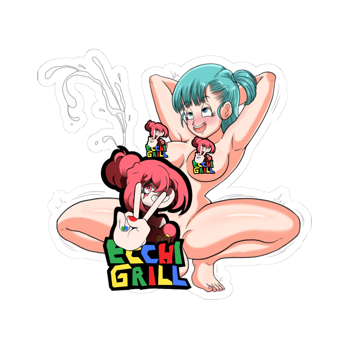 Futanari Cumshot Hentai - Massive Load Explosion - NSFW Adult Anime Sticker