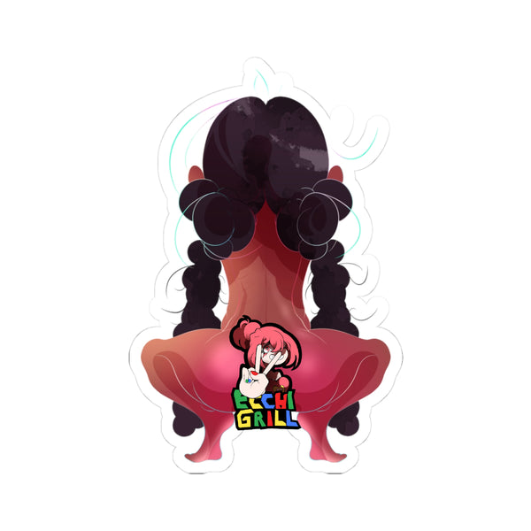 Thick Ebony Ass Smother Sticker – Lewd Reverse Facesitting - NSFW Adult Anime Sticker